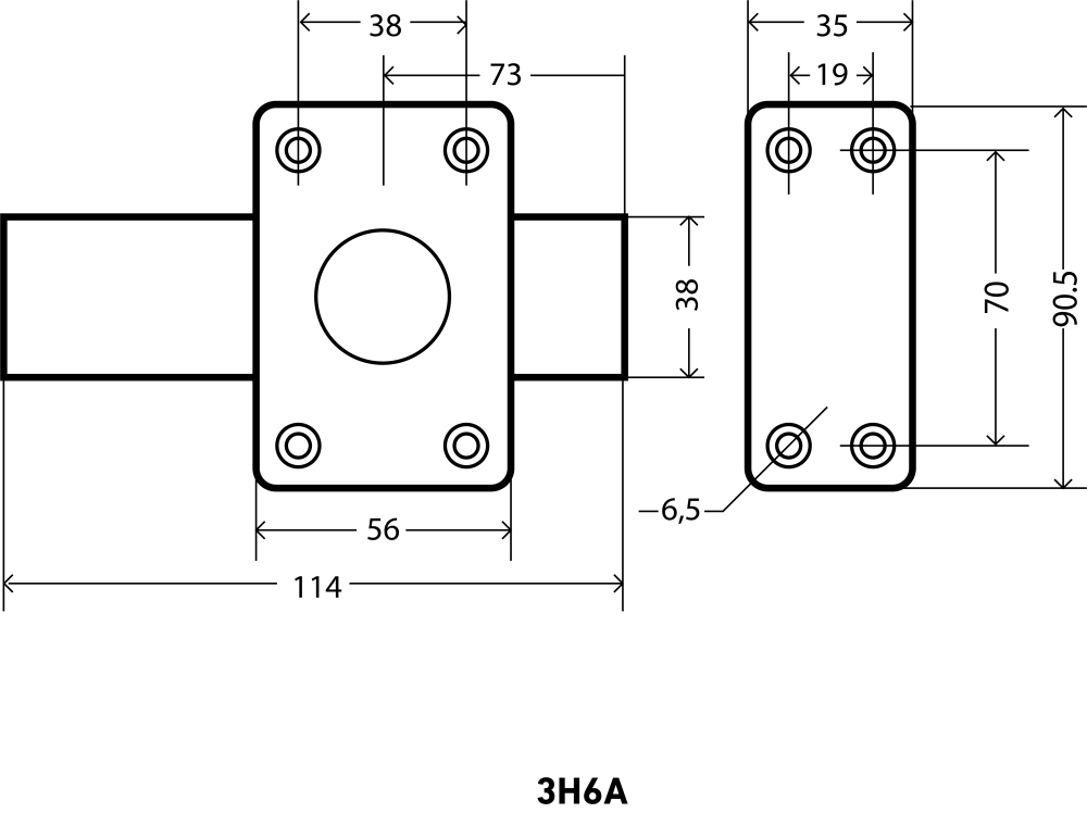 Картинка Замок накладной АЛЛЮР ЗН6А в Томске Замок накладной АЛЛЮР ЗН6А в Томске